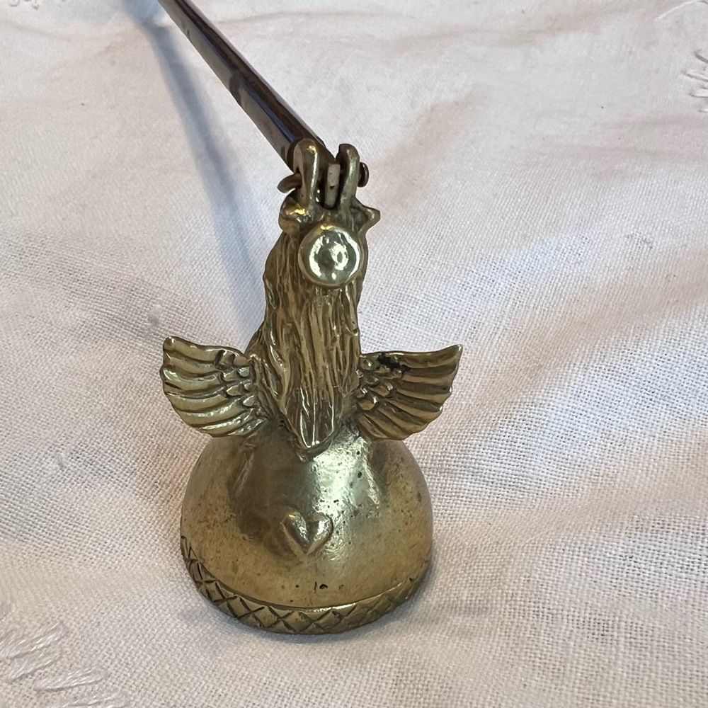 Vintage Brass Angel Candle Snuffer Douter 10” Decor - Picture 5 of 7
